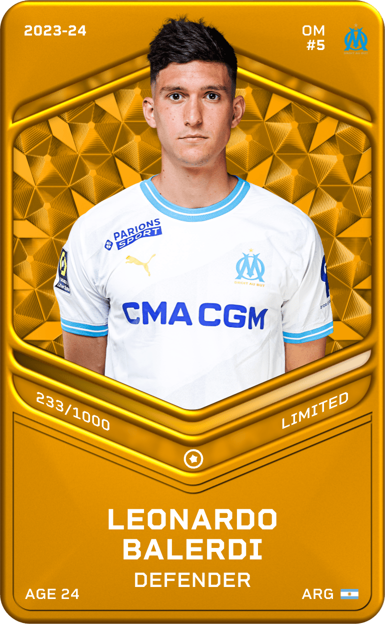 Leonardo Balerdi 2023-24 • Limited 233/1000