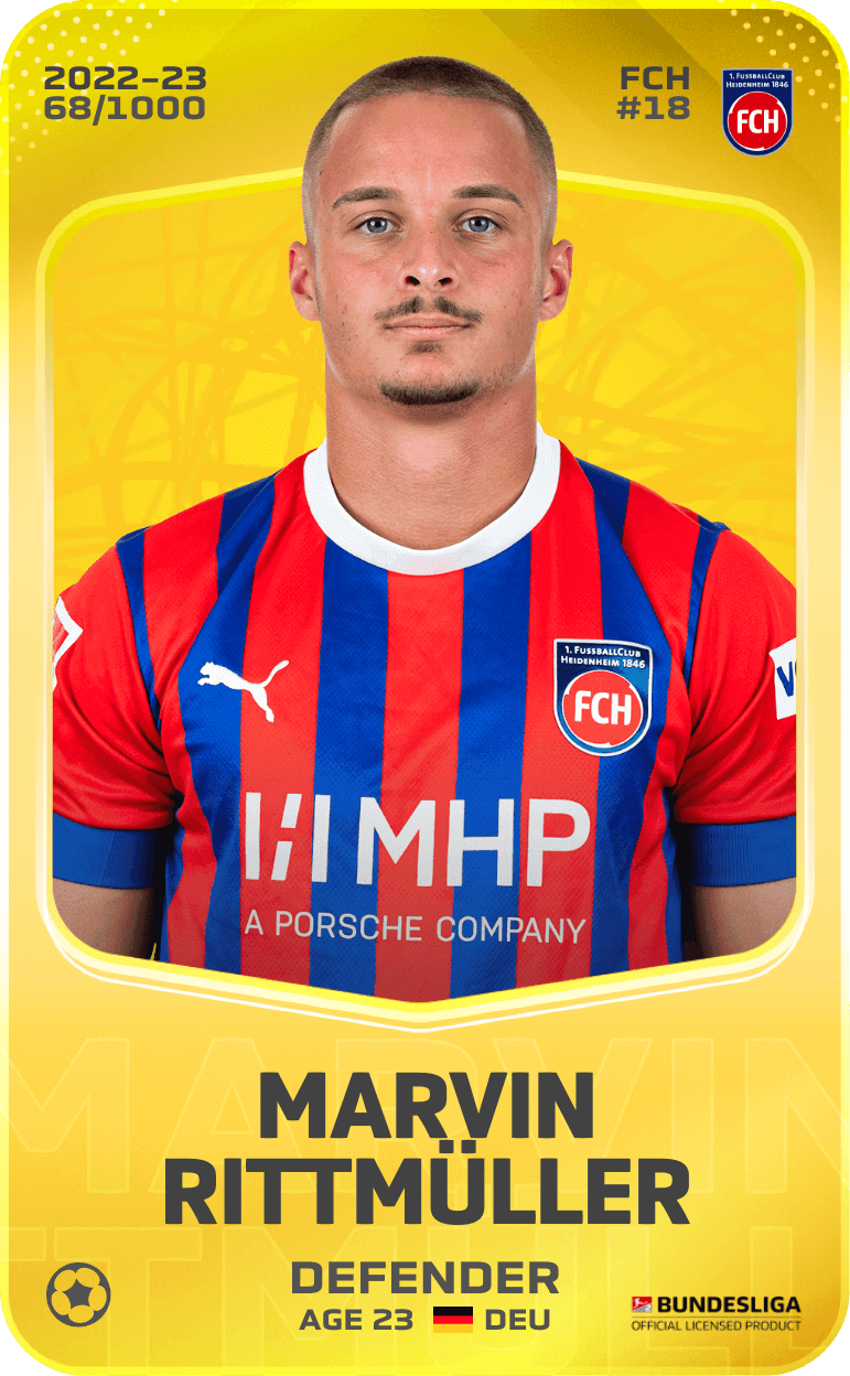 Marvin Rittmüller 2022-23 • Limited 68/1000