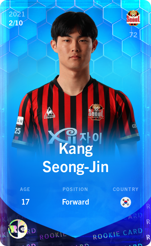 Sorare - Sorare Official - Kang Seong-Jin 2021-22 • Super Rare 2/10 - NFT # 51548748335337739687929140476992012828490745648335978410094928639458199257722