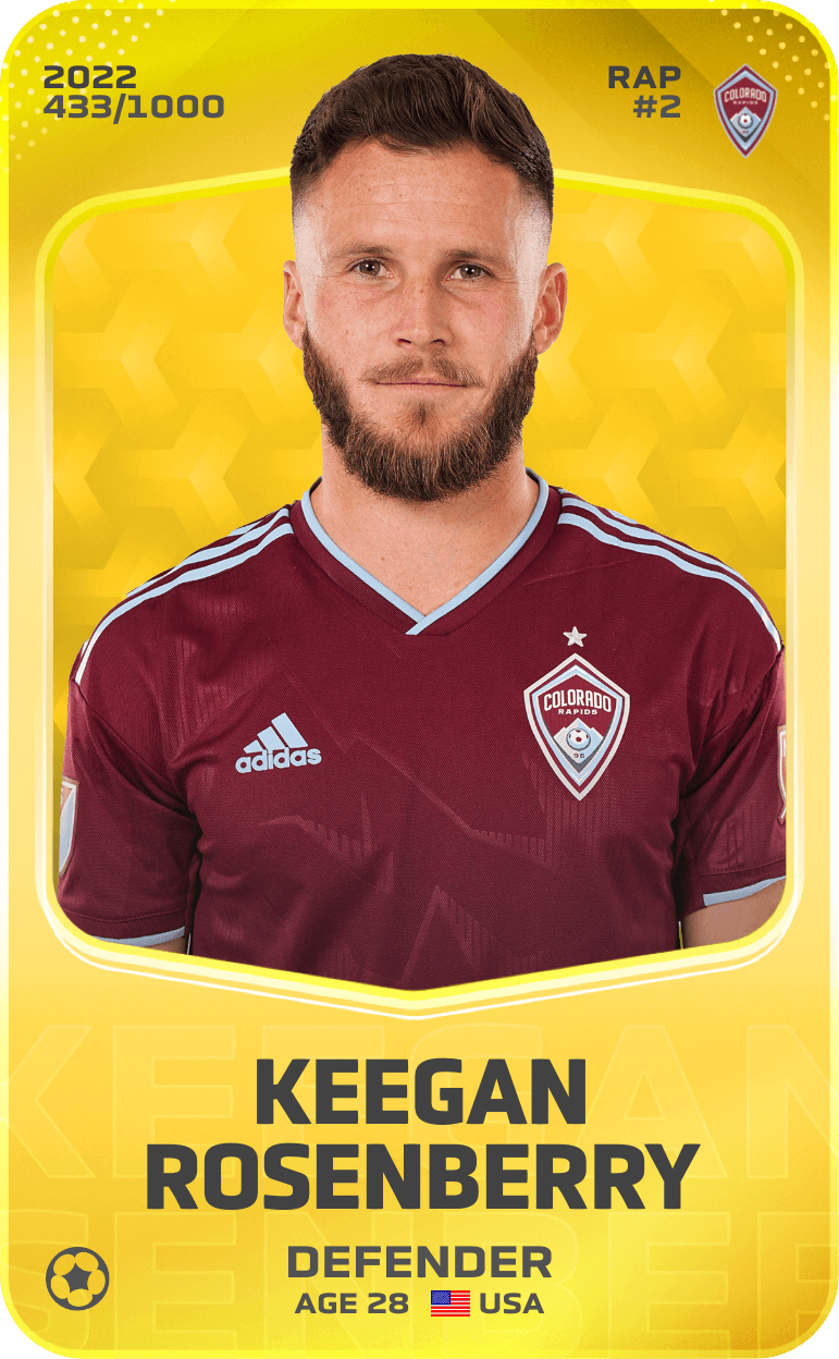 Keegan Rosenberry 2022-23 • Limited 433/1000