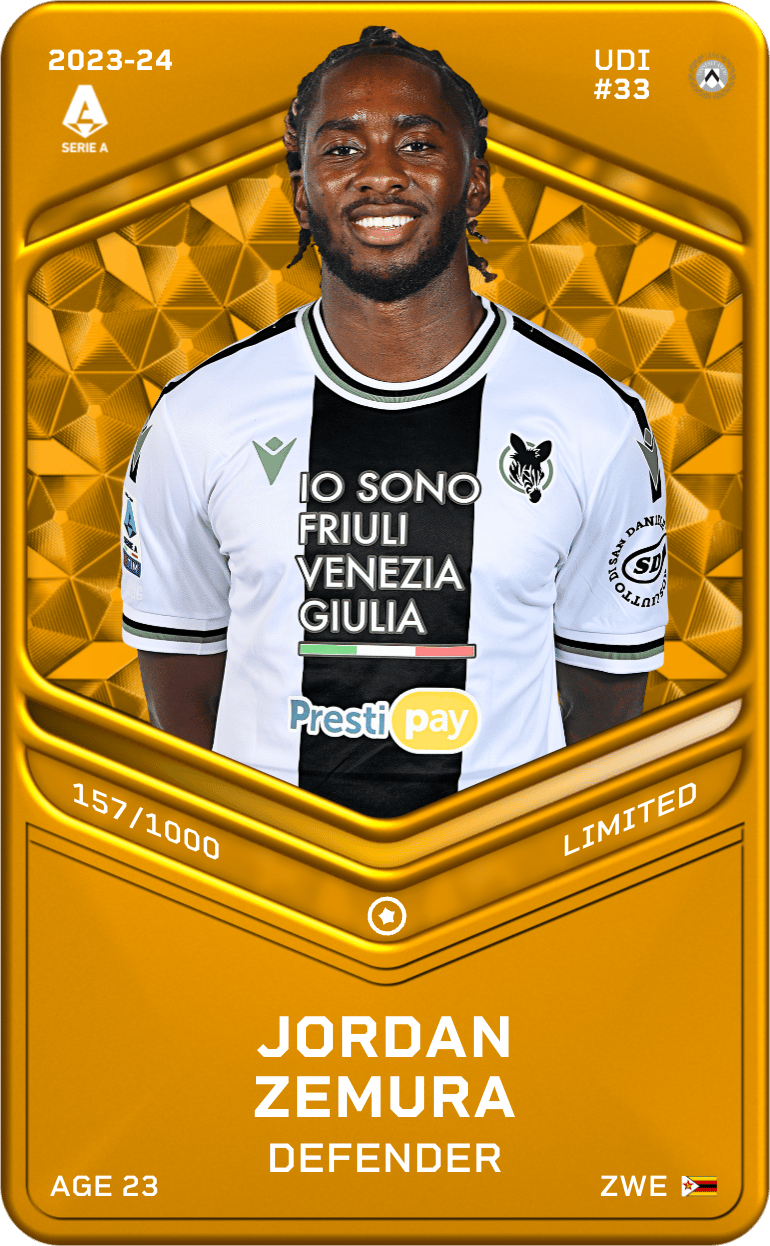 Jordan Zemura 2023-24 • Limited 157/1000