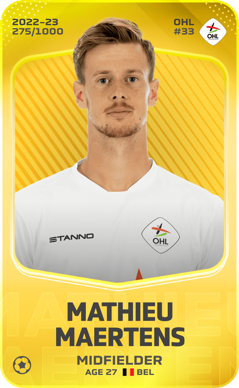 Mathieu Maertens 2022-23 • Limited 275/1000