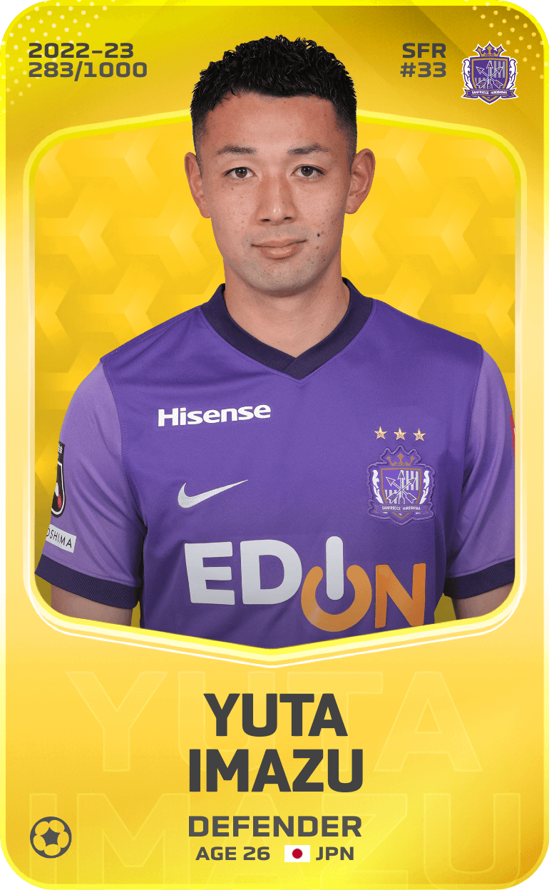 Yuta Imazu 2022-23 • Limited 283/1000