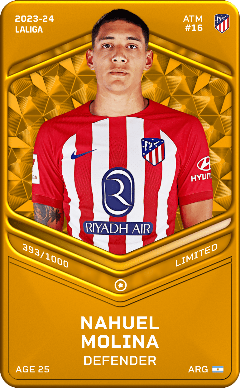 Nahuel Molina 2023-24 • Limited 393/1000