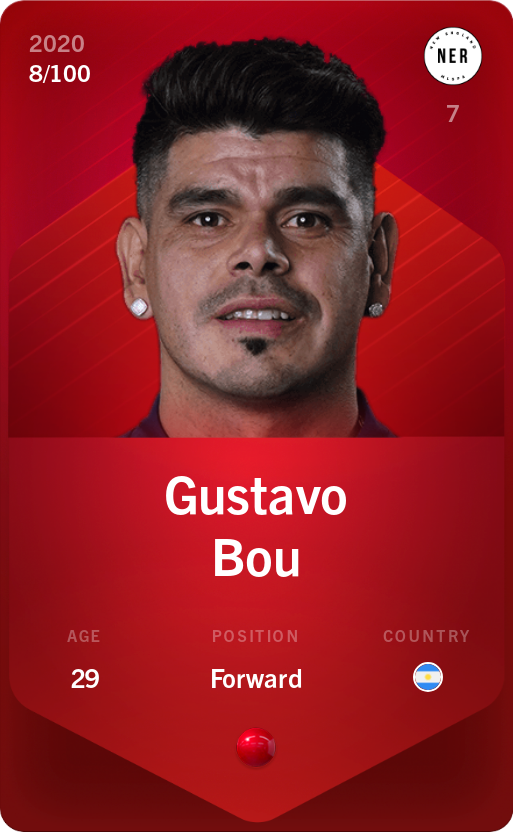 Sorare - Sorare Official - Gustavo Bou 2020-21 • Rare 8/100 - NFT # 105508867330870301782678740684985431628792470106957763109263227986199345624026