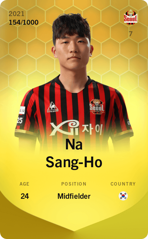 Na Sang-Ho 2021-22 • Limited 154/1000
