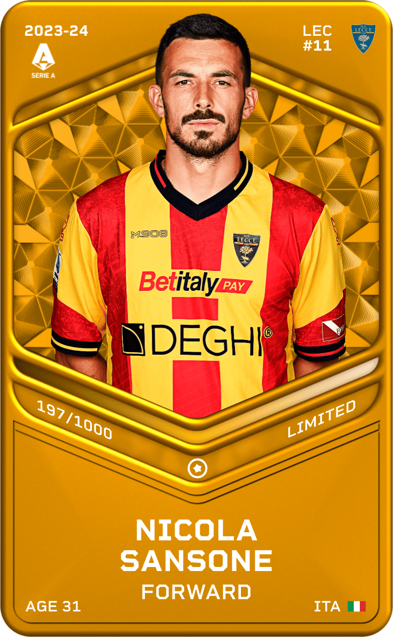 Nicola Sansone 2023-24 • Limited 197/1000