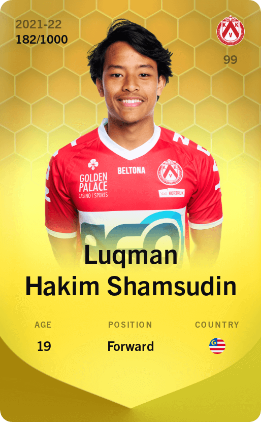 Luqman Hakim Shamsudin 2021-22 • Limited 182/1000
