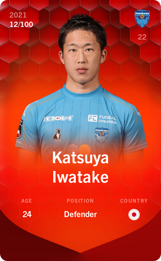 Sorare - Sorare Official - Katsuya Iwatake 2021-22 • Rare 12/100 - NFT # 49765007577749949010459056368082456366226572639136143999565124727335365947328