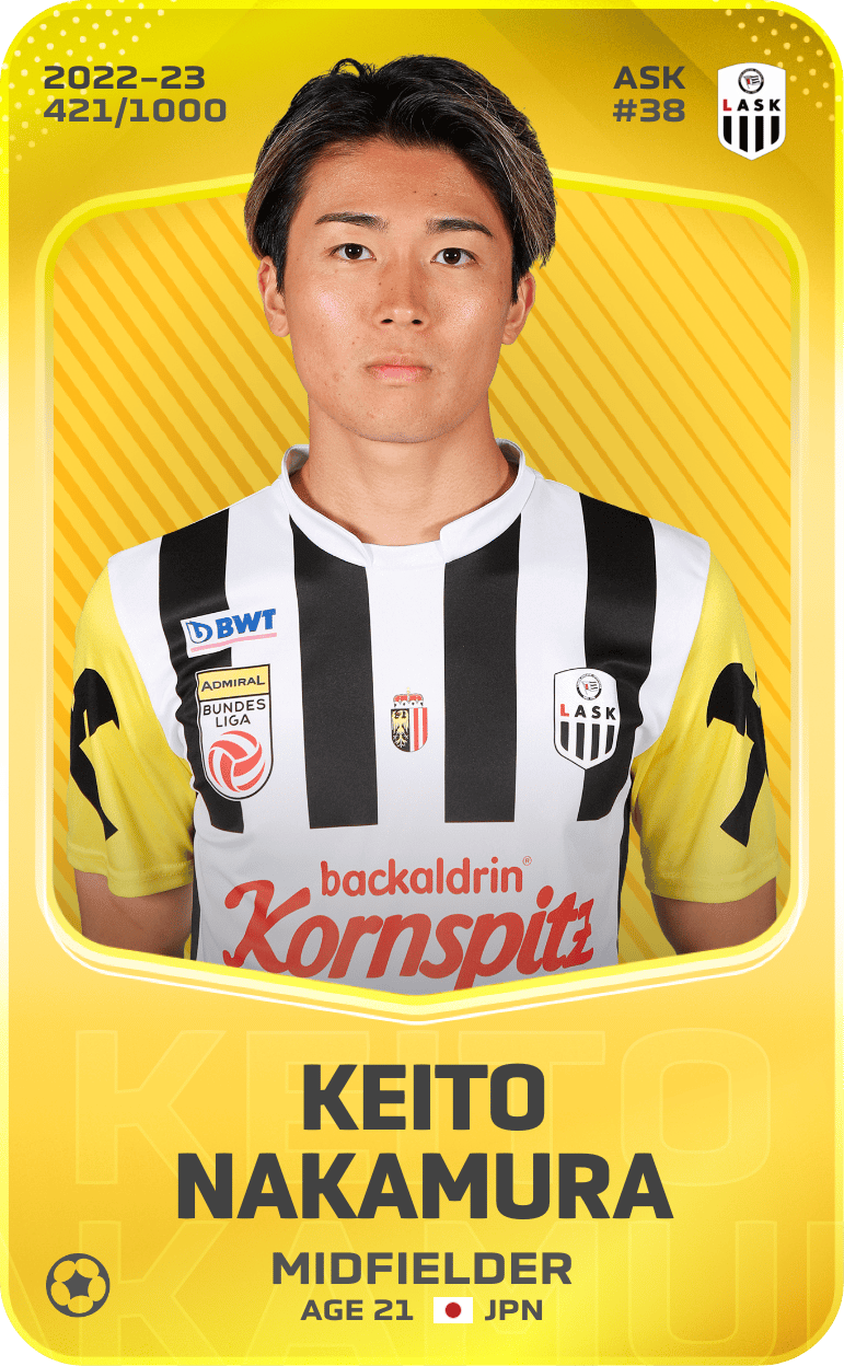 Keito Nakamura 2022-23 • Limited 421/1000