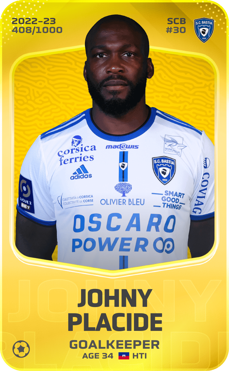 Johny Placide 2022-23 • Limited 408/1000