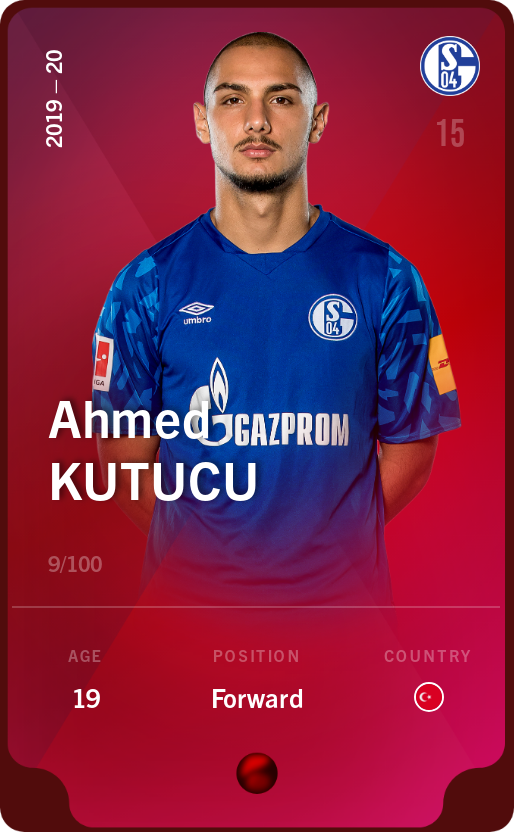 Sorare - Sorare Official - Ahmed Kutucu 2019-20 • Rare 9/100 - NFT # 9543726617671649493439888569768692311924724099678827479725482940284470827686