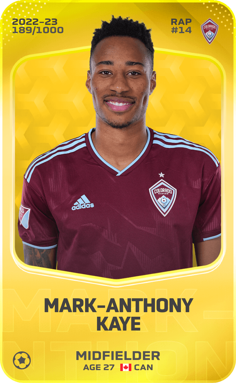 Mark-Anthony Kaye 2022-23 • Limited 189/1000