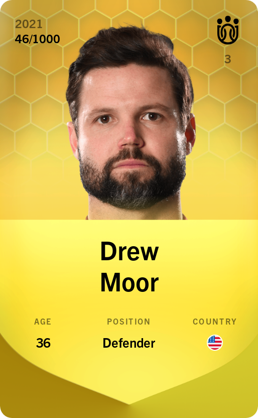 Sorare - Sorare Official - Drew Moor 2021-22 • Limited 46/1000 - NFT # 51383710518556345330475891643708827233121197618586792417330693825822532208070