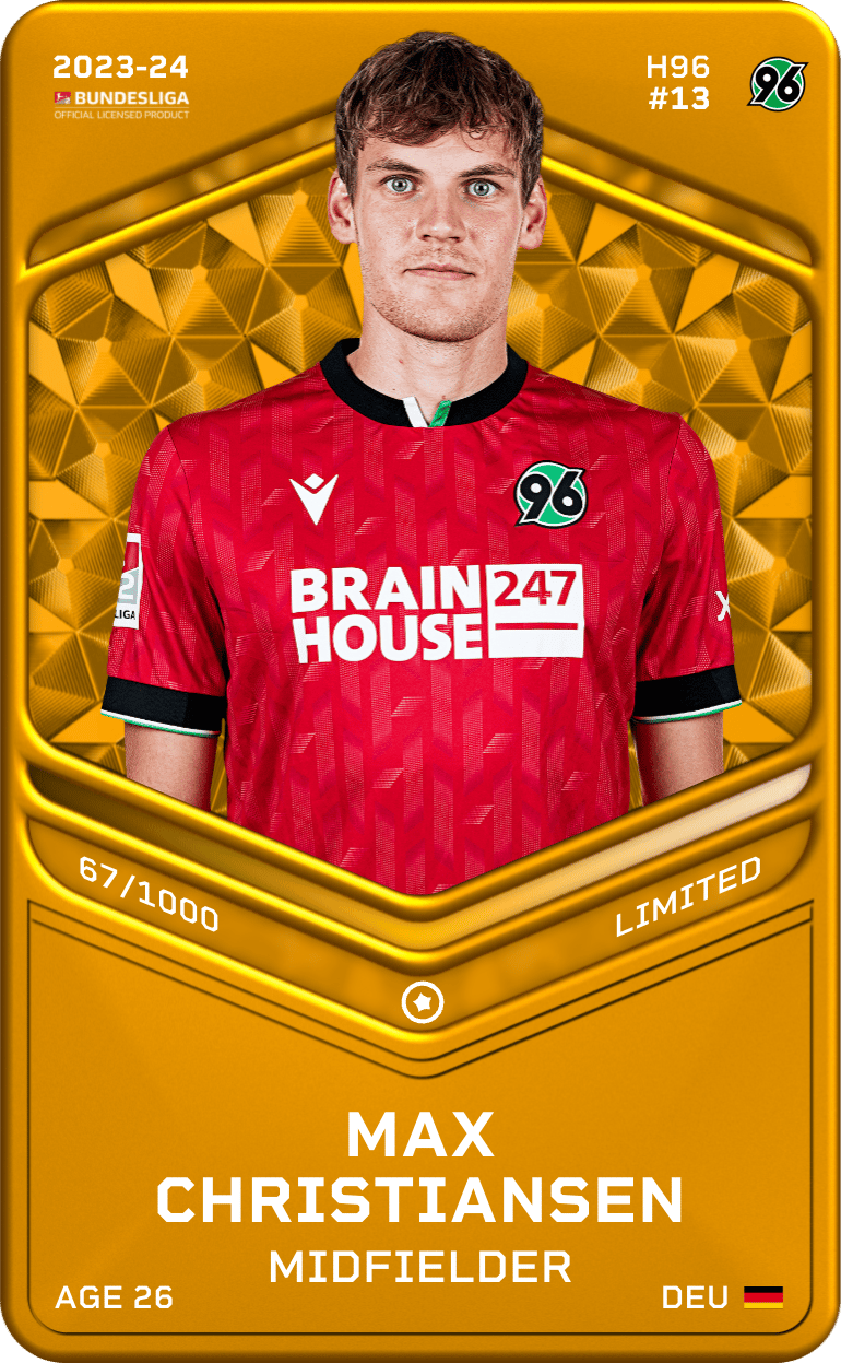 Max Christiansen 2023-24 • Limited 67/1000