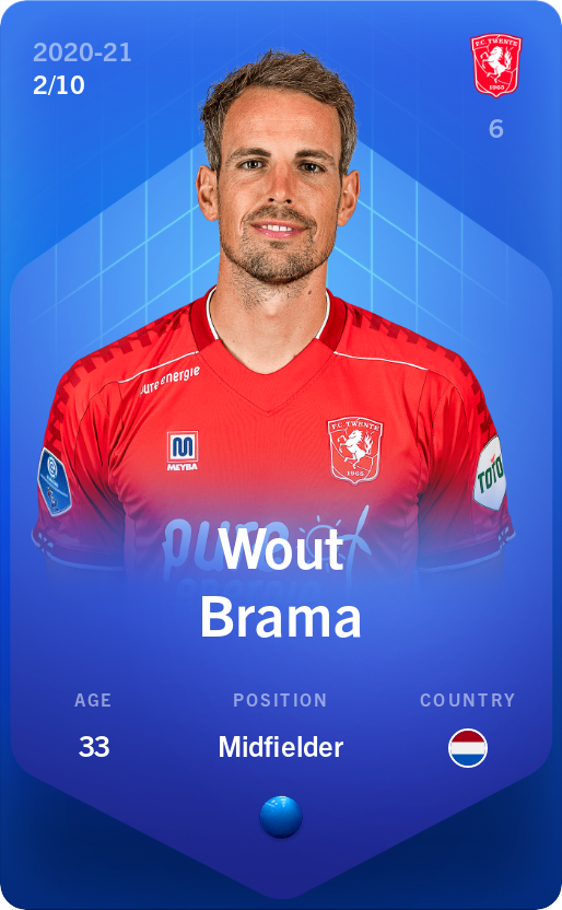 Sorare - Sorare Official - Wout Brama 2020-21 • Super Rare 2/10 - NFT # 33757118837393365499025520523396193341701138425576227807579660997490581243332