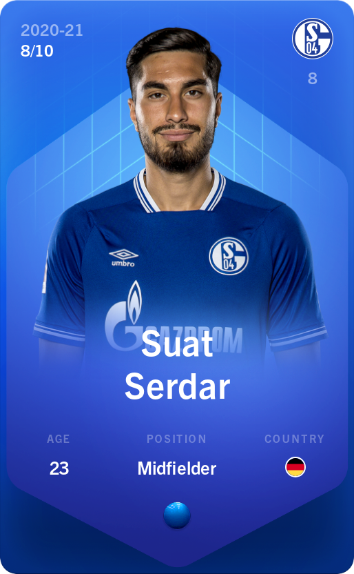 Sorare - Sorare Official - Suat Serdar 2020-21 • Super Rare 8/10 - NFT # 29972364670660971486006554846126684138436688471899243741914430018735375230927