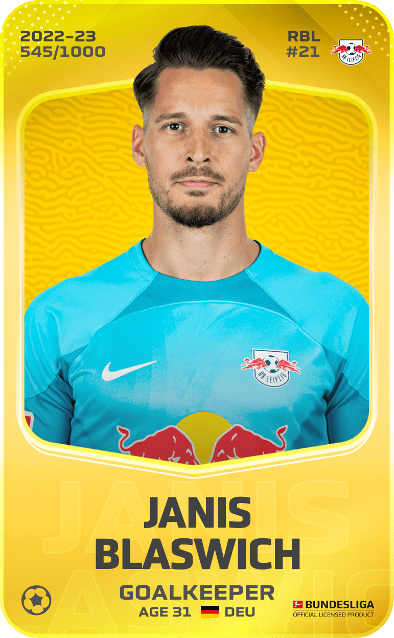 Janis Blaswich 2022-23 • Limited 545/1000