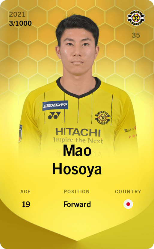 Mao Hosoya 2021-22 • Limited 3/1000