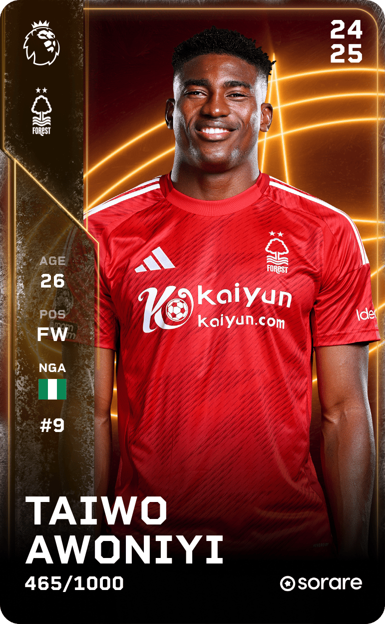 Taiwo Awoniyi 2024-25 • Limited 465/1000
