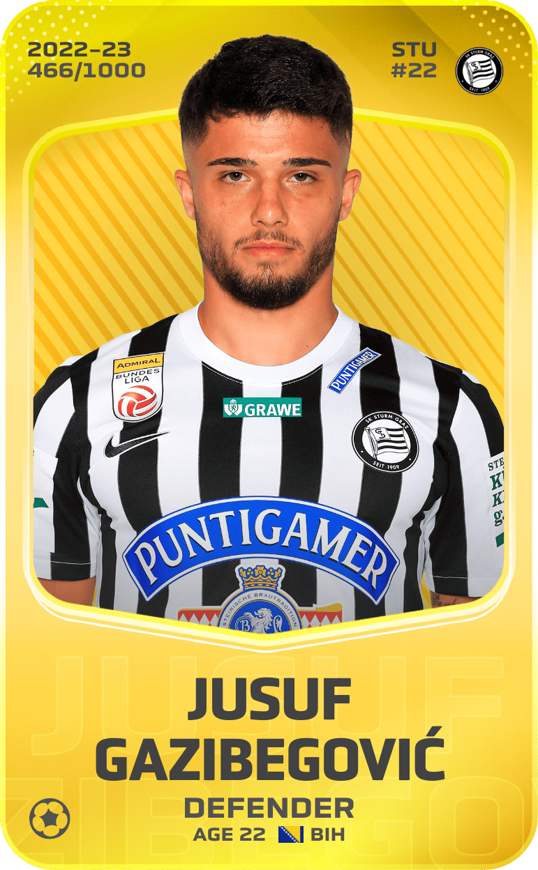 Jusuf Gazibegović 2022-23 • Limited 466/1000