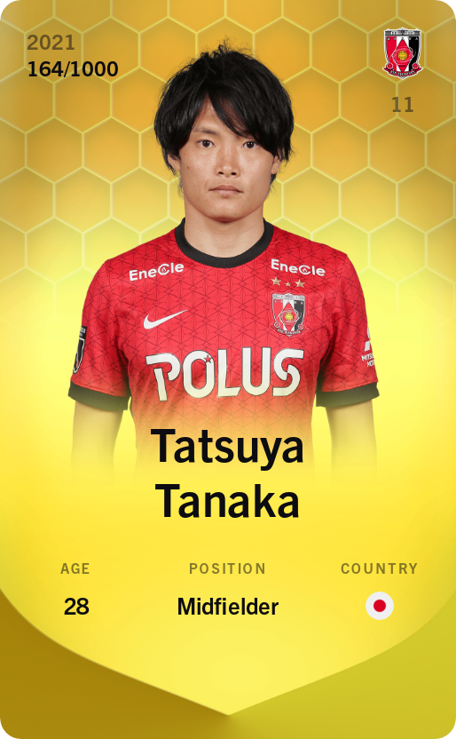 Sorare - Sorare Official - Tatsuya Tanaka 2021-22 • Limited 164/1000 - NFT # 84070367287467646355341092599276481760256155663327535361430001403494499345688