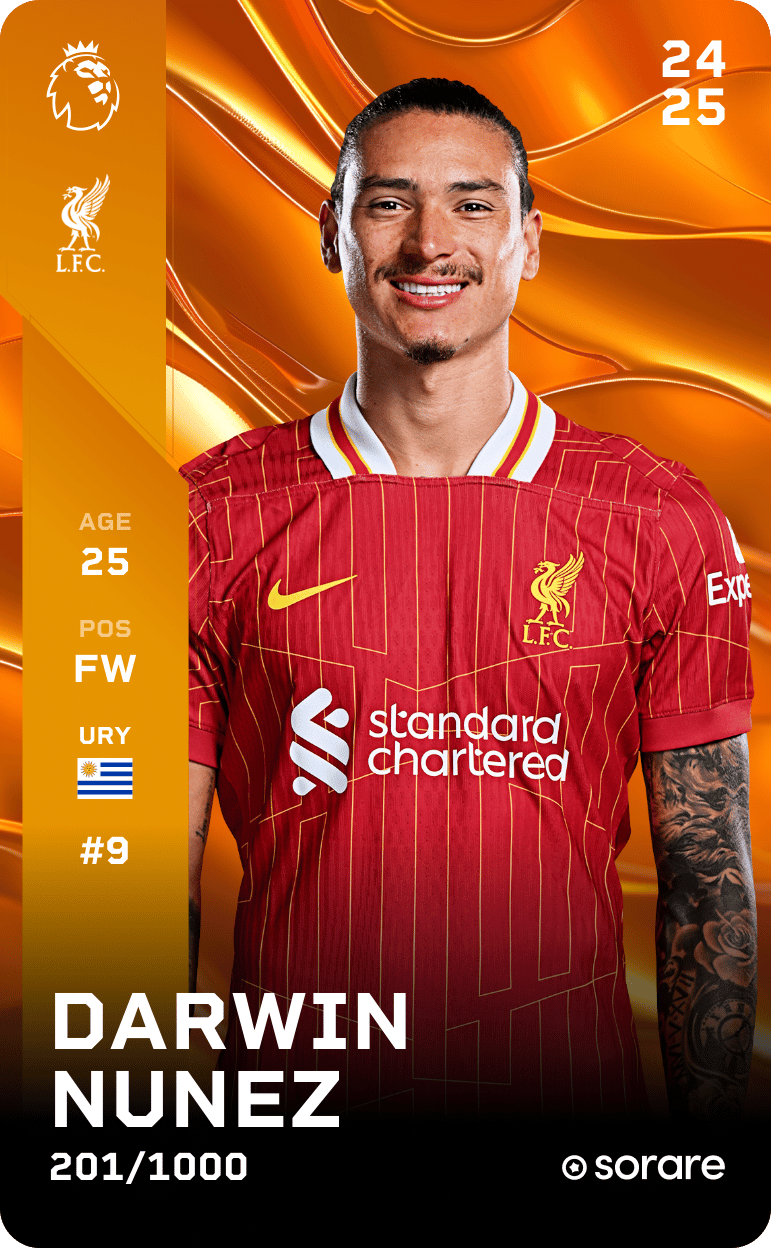 Darwin Nunez 2024-25 • Limited 201/1000