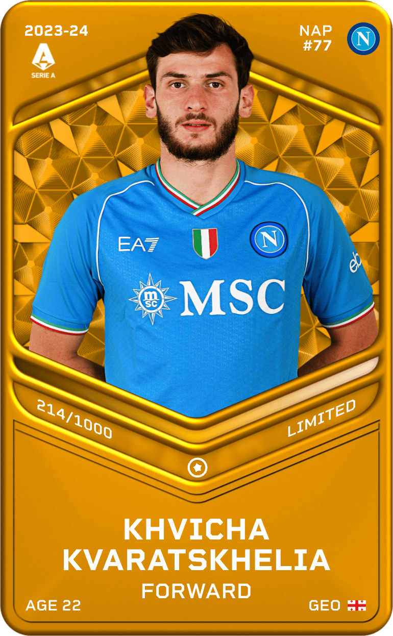 Khvicha Kvaratskhelia 2023-24 • Limited 214/1000