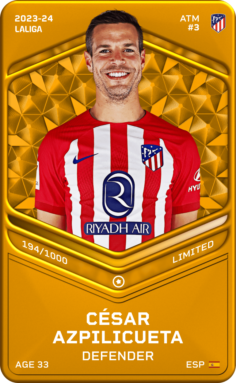 César Azpilicueta 2023-24 • Limited 194/1000