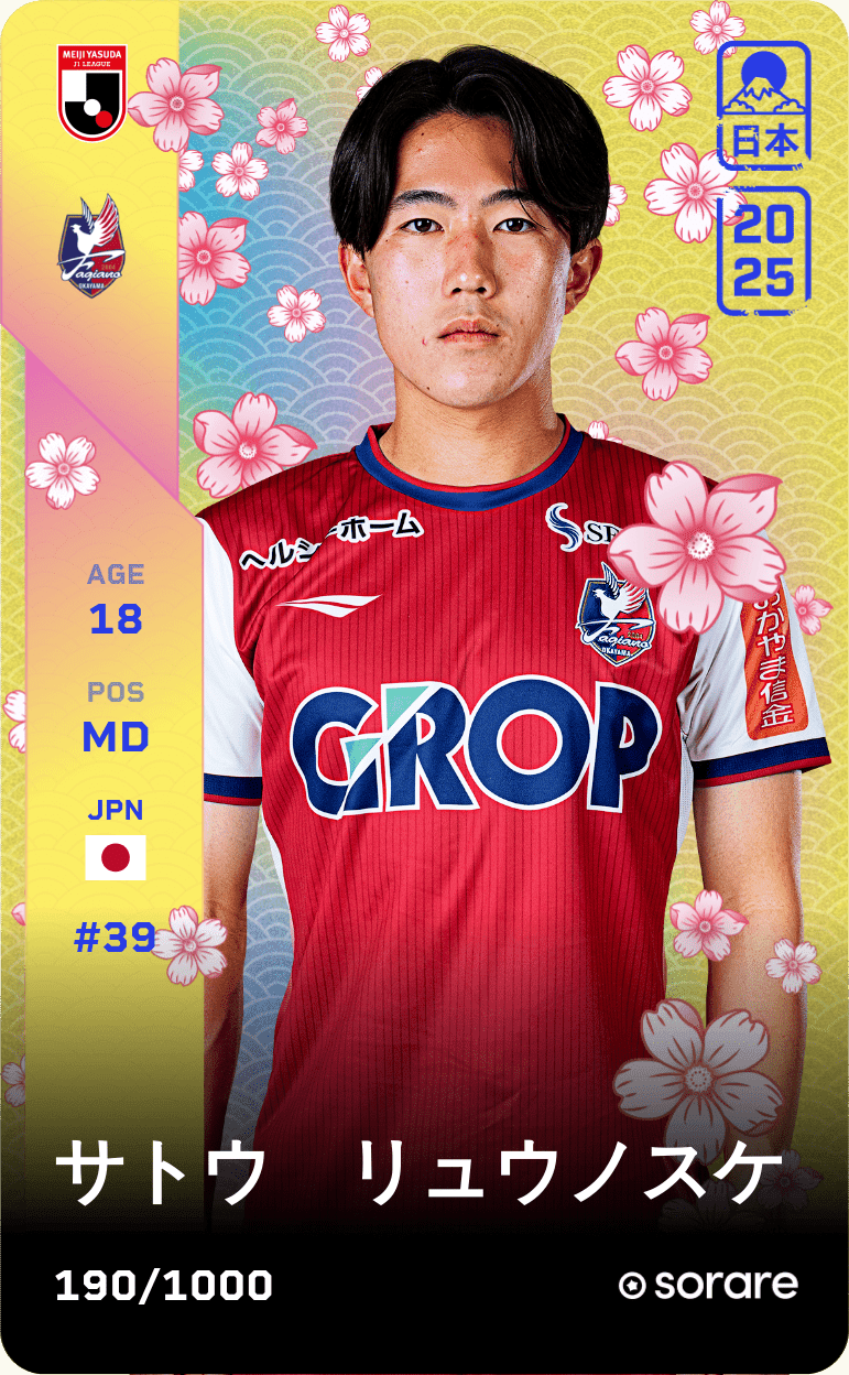 Ryunosuke Sato 2025-26 • Limited 190/1000