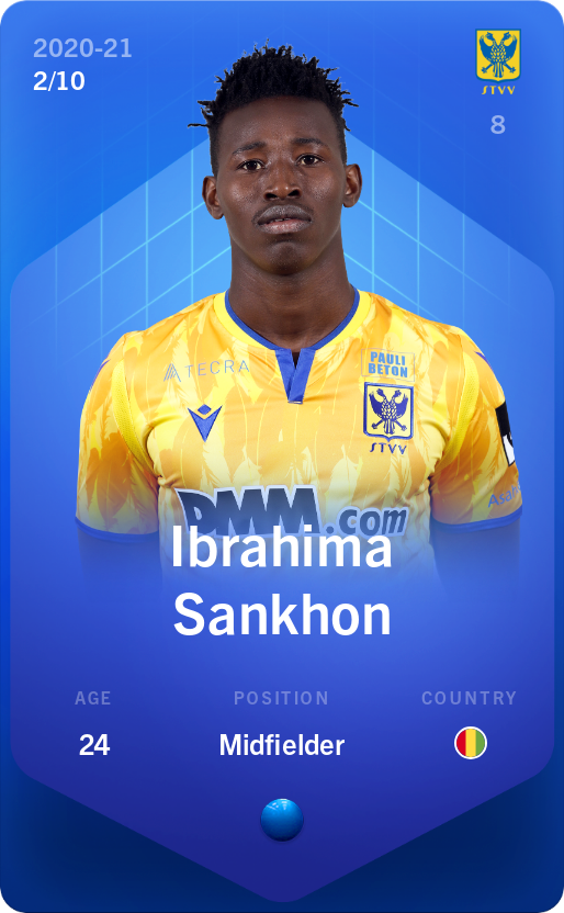 Sorare - Sorare Official - Ibrahima Sankhon 2020-21 • Super Rare 2/10 - NFT # 48707119740166558244798193549129534885850199947860643488127304932218702109286