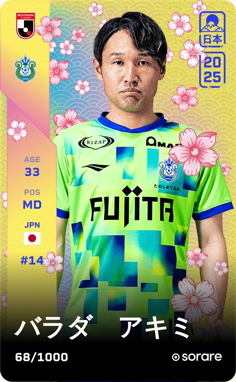 Akimi Barada 2025-26 • Limited 68/1000
