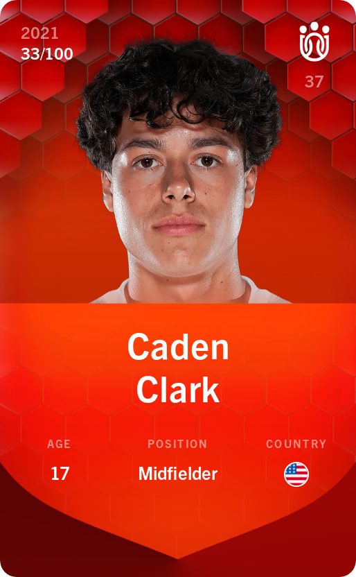 Sorare - Sorare Official - Caden Clark 2021-22 • Rare 33/100 - NFT # 31907321985450961474204176018530904382099791059417171949492840920428024755537