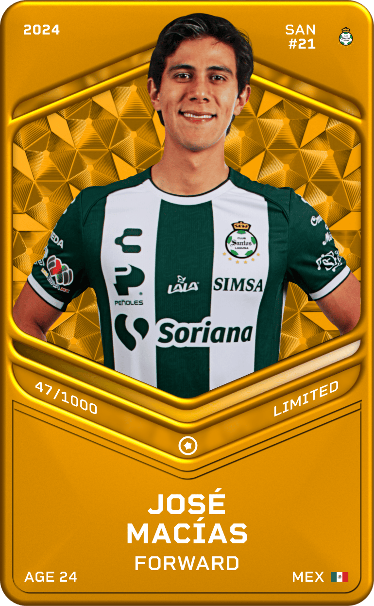 José Macías 2024-25 • Limited 47/1000