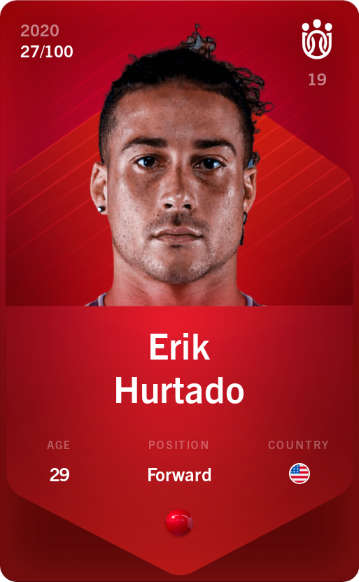Sorare - Sorare Official - Erik Hurtado 2020-21 • Rare 27/100 - NFT # 47741846123650925814783394579022450369218601752521346628678349037596621165701