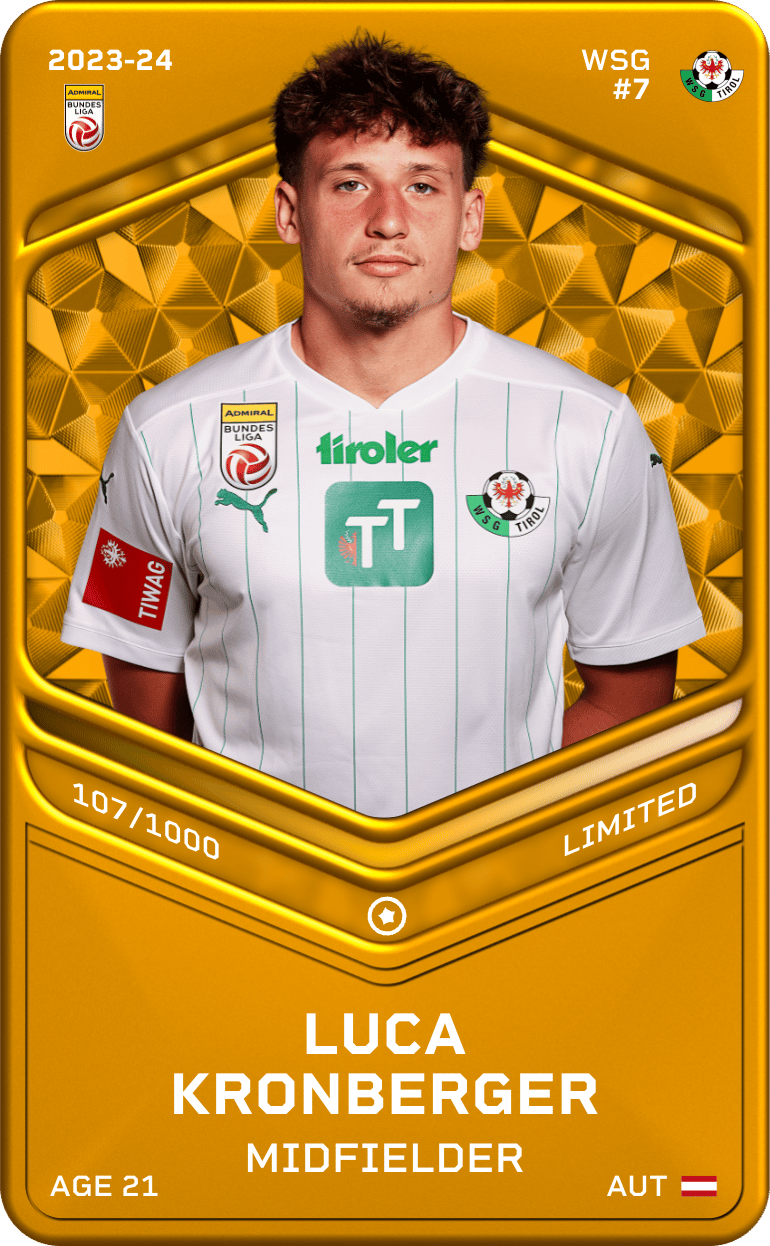 Luca Kronberger 2023-24 • Limited 107/1000