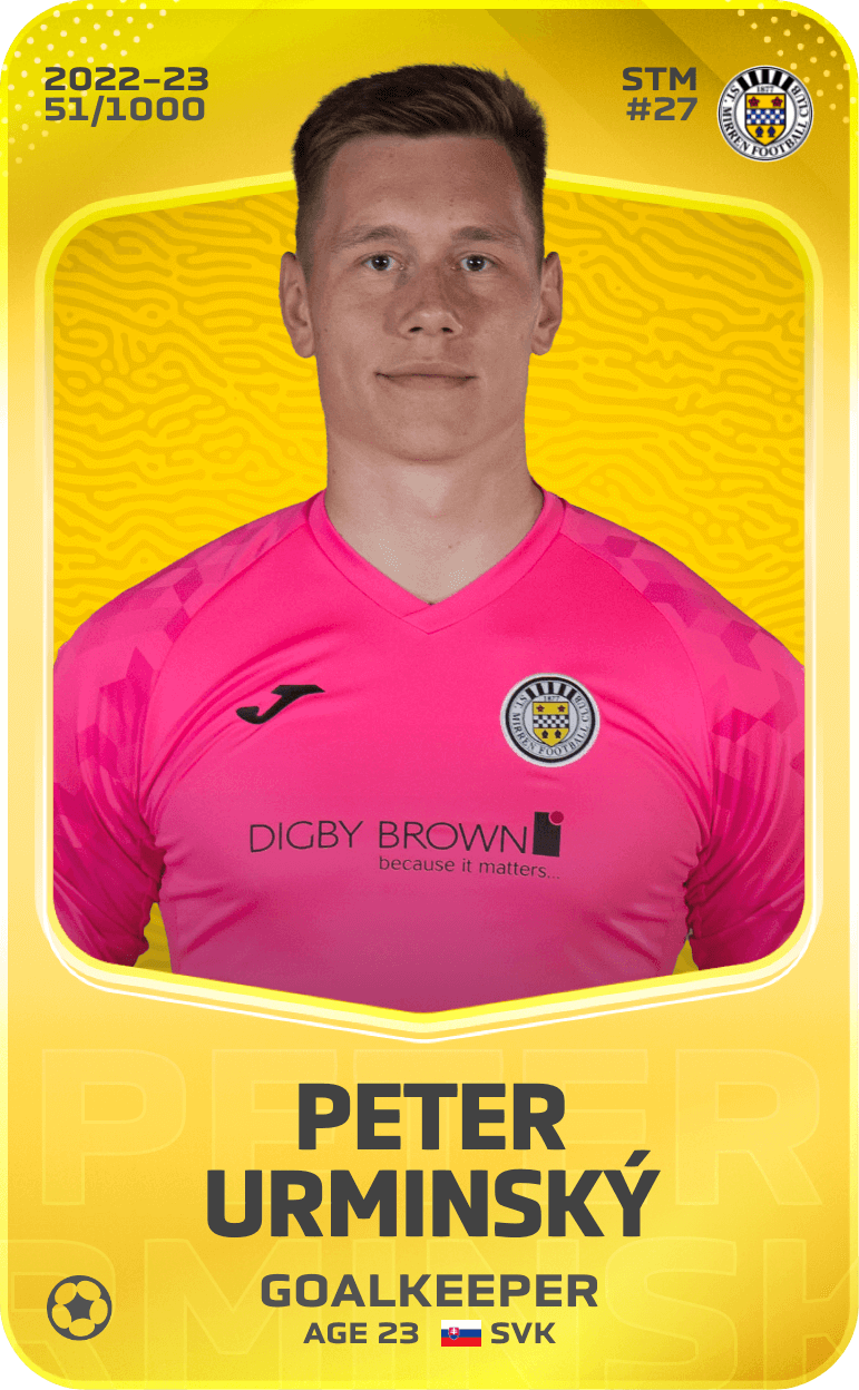 Peter Urminský 2022-23 • Limited 51/1000
