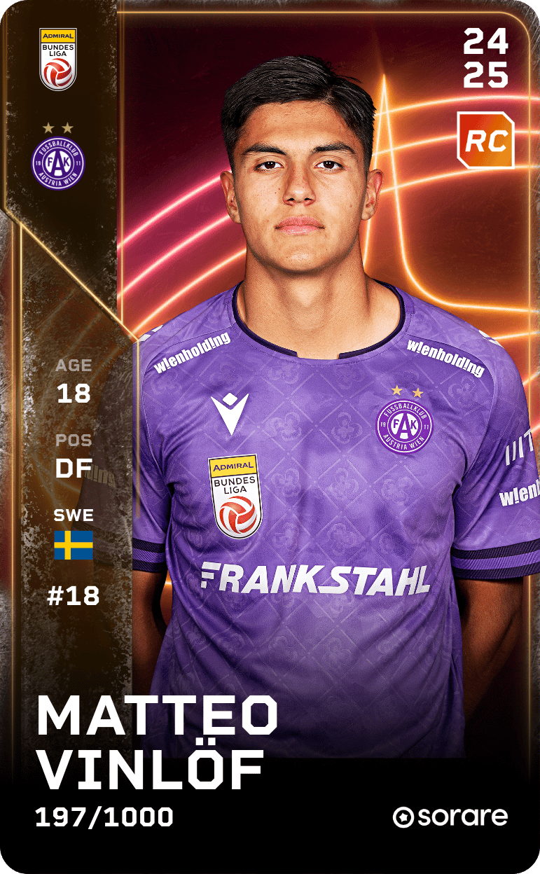 Matteo Vinlöf 2024-25 • Limited 197/1000