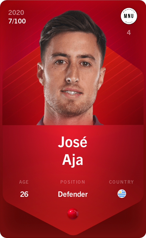 Sorare - Sorare Official - José Aja 2020-21 • Rare 7/100 - NFT # 49987244749530216835114155887032737300434665481722845298357108423929909962361