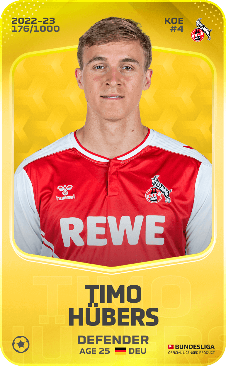 Timo Hübers 2022-23 • Limited 176/1000