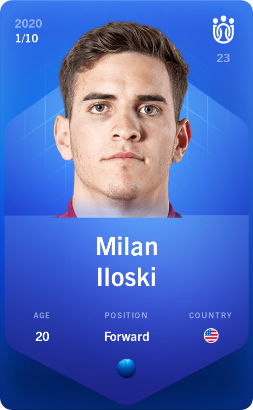 Sorare - Sorare Official - Milan Iloski 2020-21 • Super Rare 1/10 - NFT # 75163204290703157369299270252526643719429939238237362362987811471540455095541