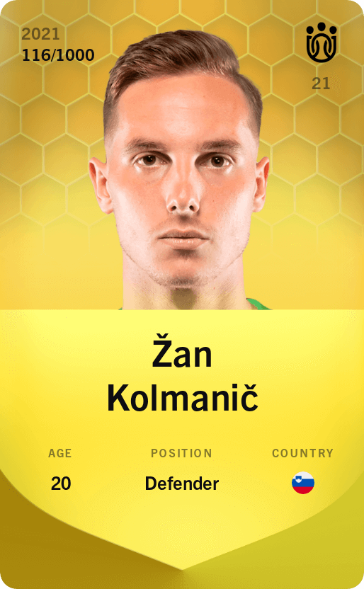Žan Kolmanič 2021-22 • Limited 116/1000