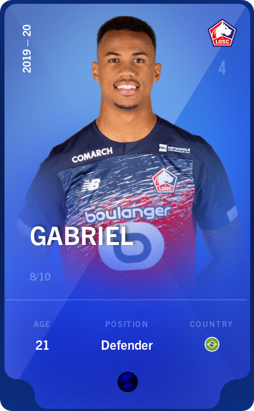 Sorare - Sorare Official - Gabriel 2019-20 • Super Rare 8/10 - NFT # 18017945491149660421184717491098385918426725751603094579219624097440662948454