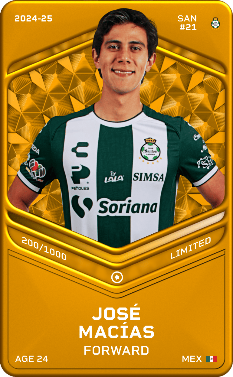 José Macías 2024-25 • Limited 200/1000