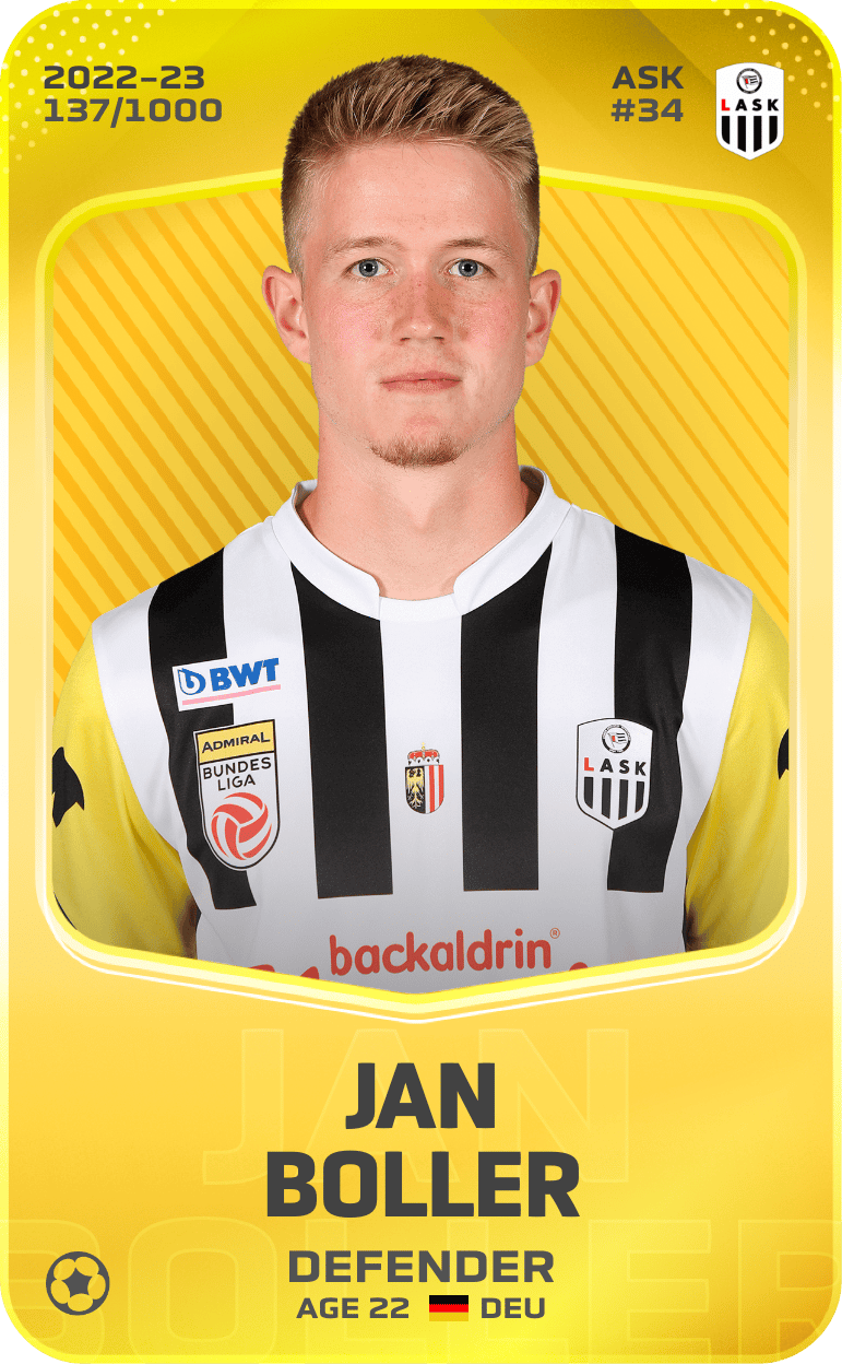 Jan Boller 2022-23 • Limited 137/1000