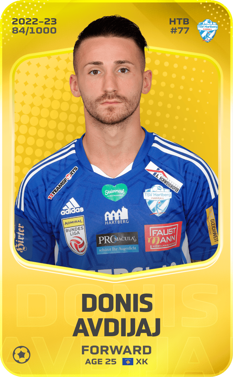 Donis Avdijaj 2022-23 • Limited 84/1000