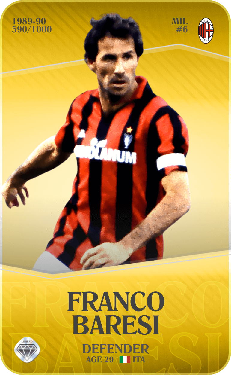 Franco Baresi 1989-90 • Limited 590/1000