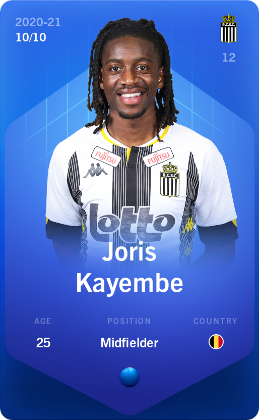 Sorare - Sorare Official - Joris Kayembe 2020-21 • Super Rare 10/10 - NFT # 40594550856452916665649945106201453515414914054027368933165605037528386168146