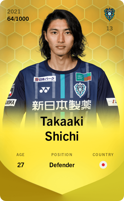Takaaki Shichi 2021-22 • Limited 64/1000