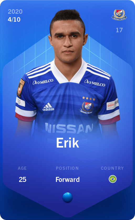 Sorare - Sorare Official - Erik 2020-21 • Super Rare 4/10 - NFT # 33535112451327704956755756034347452205124902385639731957610358169619409048227